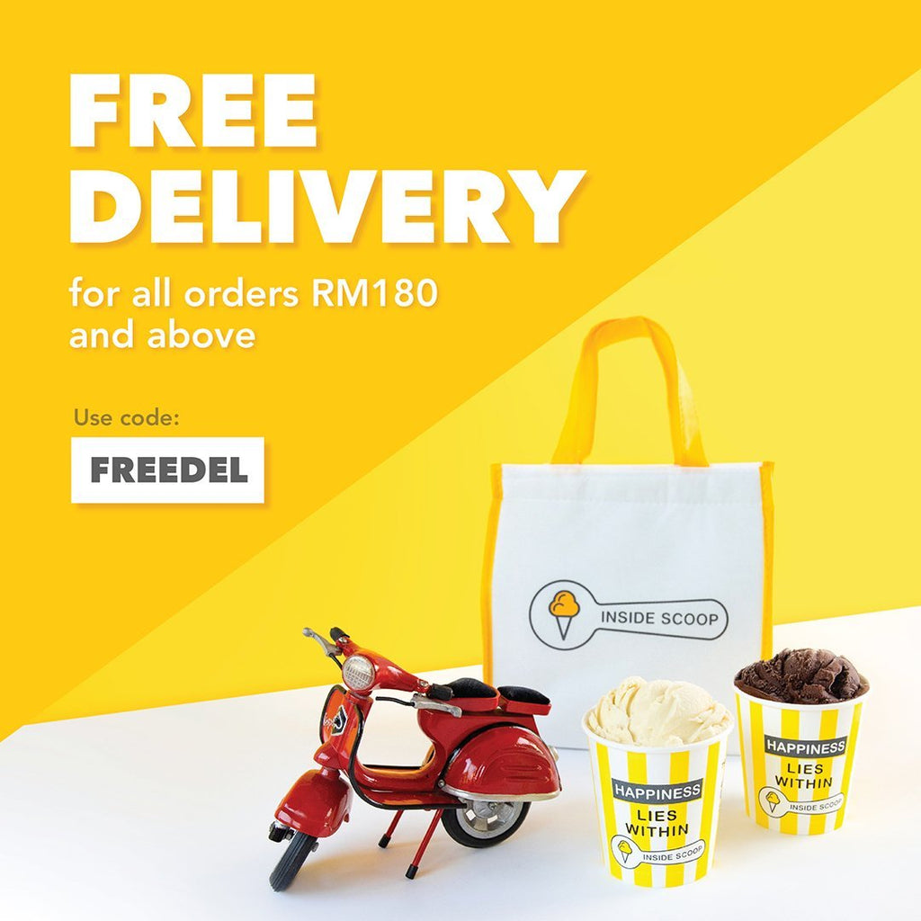Free delivery from us to you