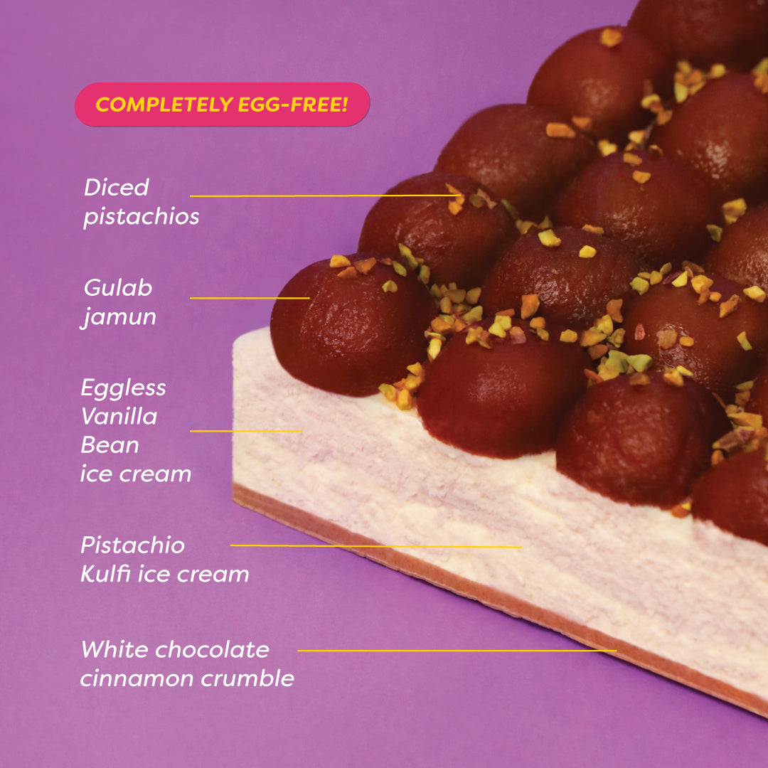 Gulab Jamun Ice Cream Cake
