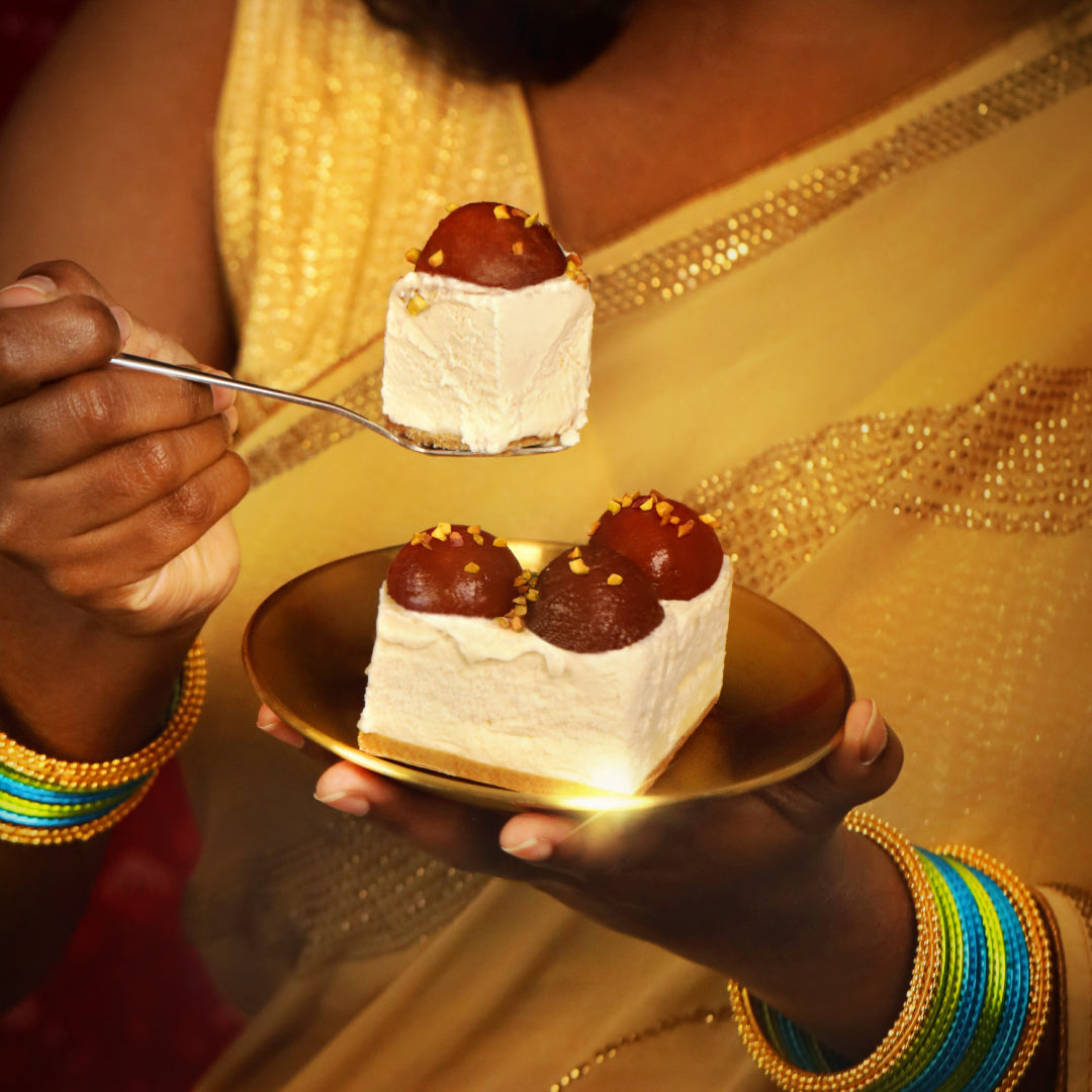 Gulab Jamun Ice Cream Cake