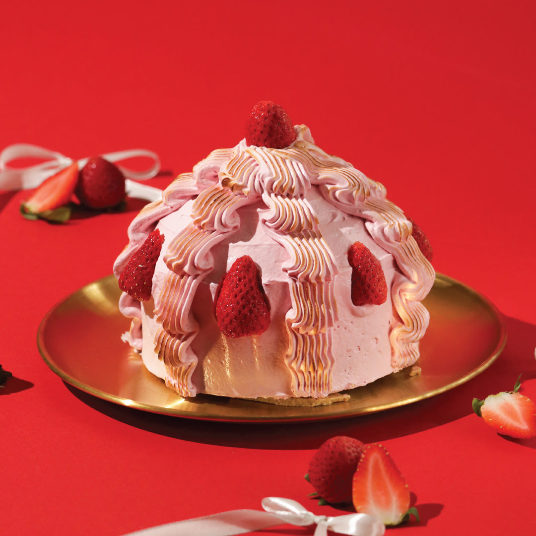 Raspberry Yoghurt Ice Cream Cake