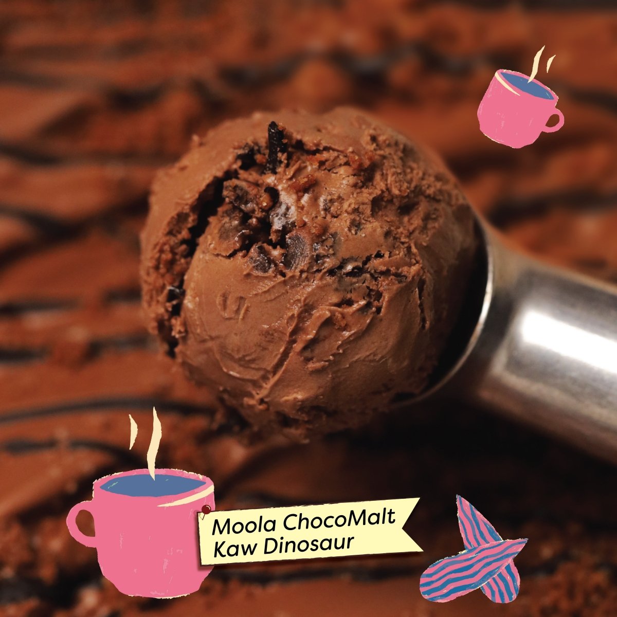 Moola ChocoMalt Kaw Dinosaur (473ml)