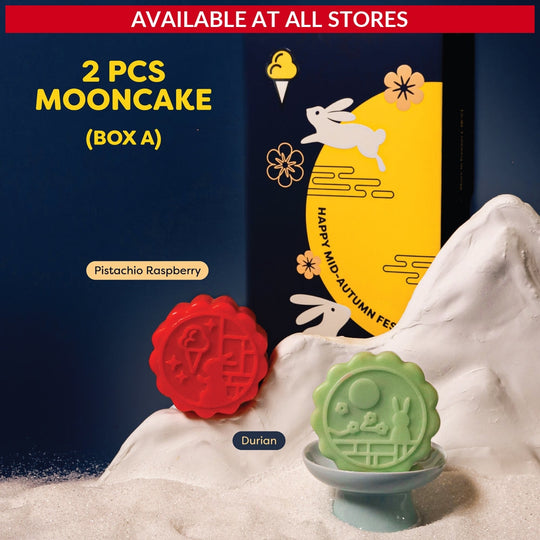 2-Piece Ice Cream Mooncake Box (Box A) Mooncakes