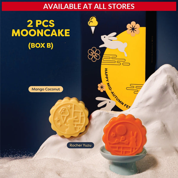 2-Piece Ice Cream Mooncake Box (Box B) Mooncakes