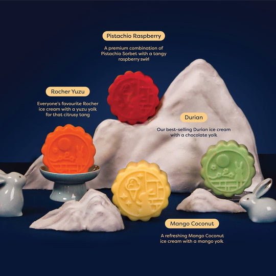 4-Piece Ice Cream Mooncake Box Mooncakes