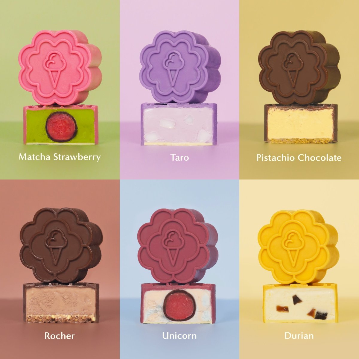 6pc Ice Cream Mooncakes