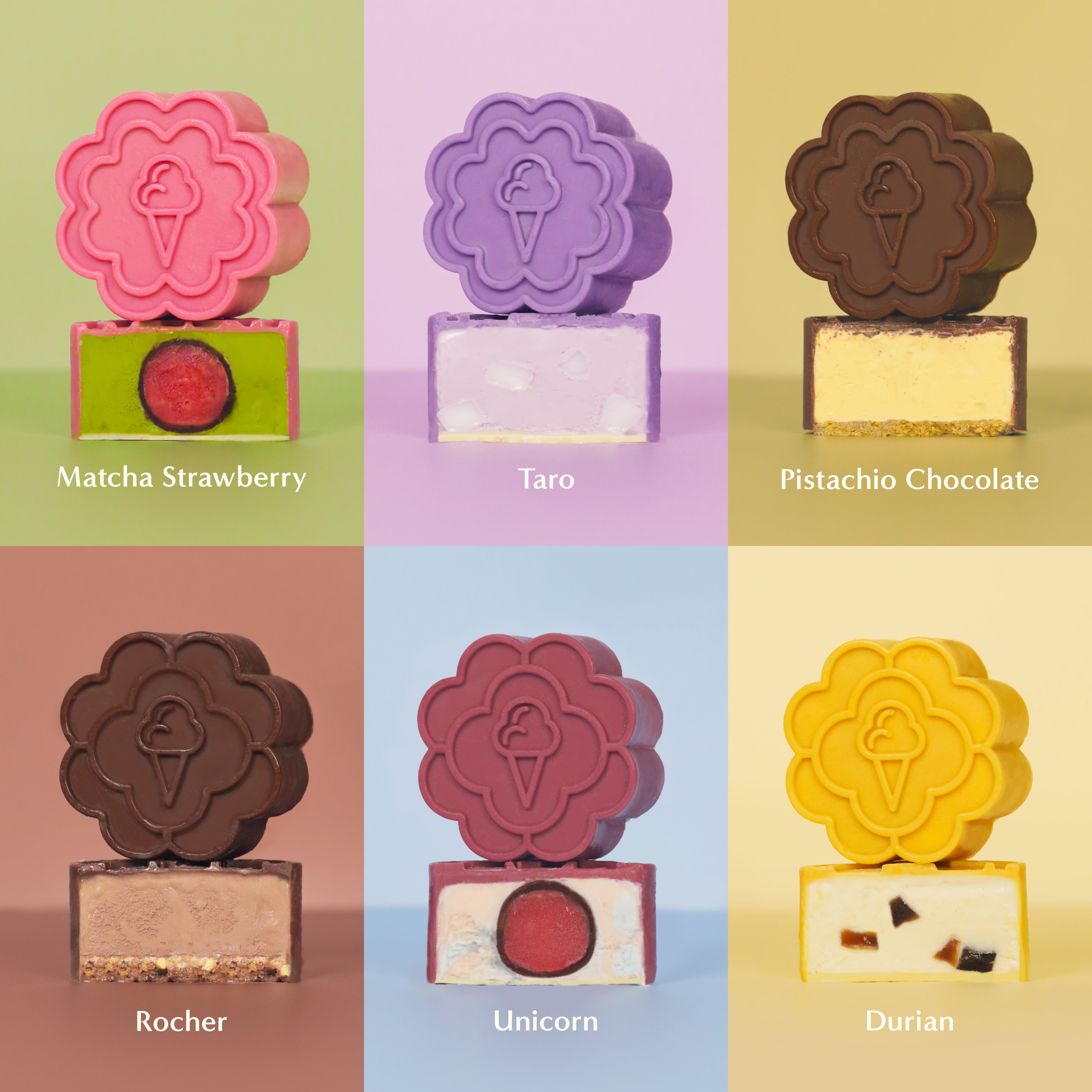 6pc Ice Cream Mooncakes