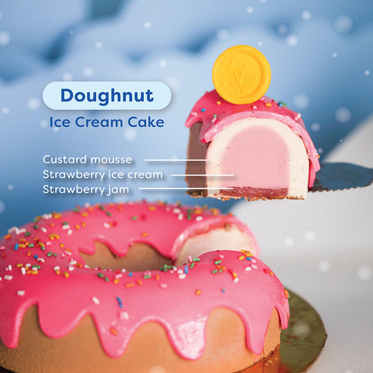 Doughnut Ice Cream Cake