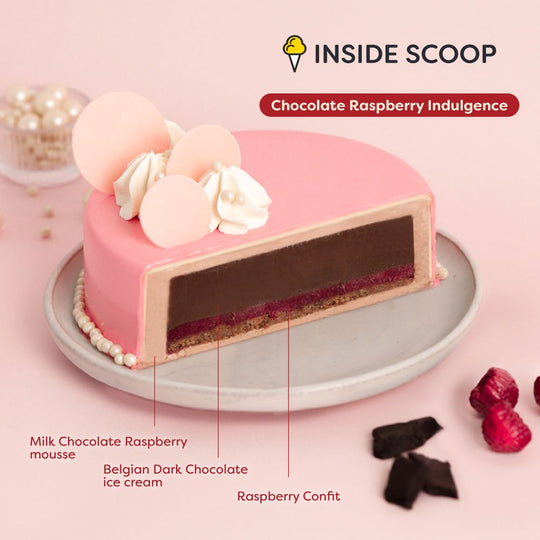 Chocolate Raspberry Indulgence Ice Cream Cake Cakes