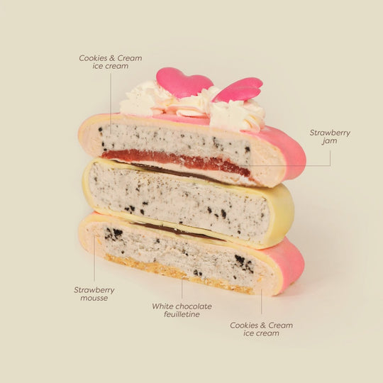 Happy Hearts Ice Cream Cake