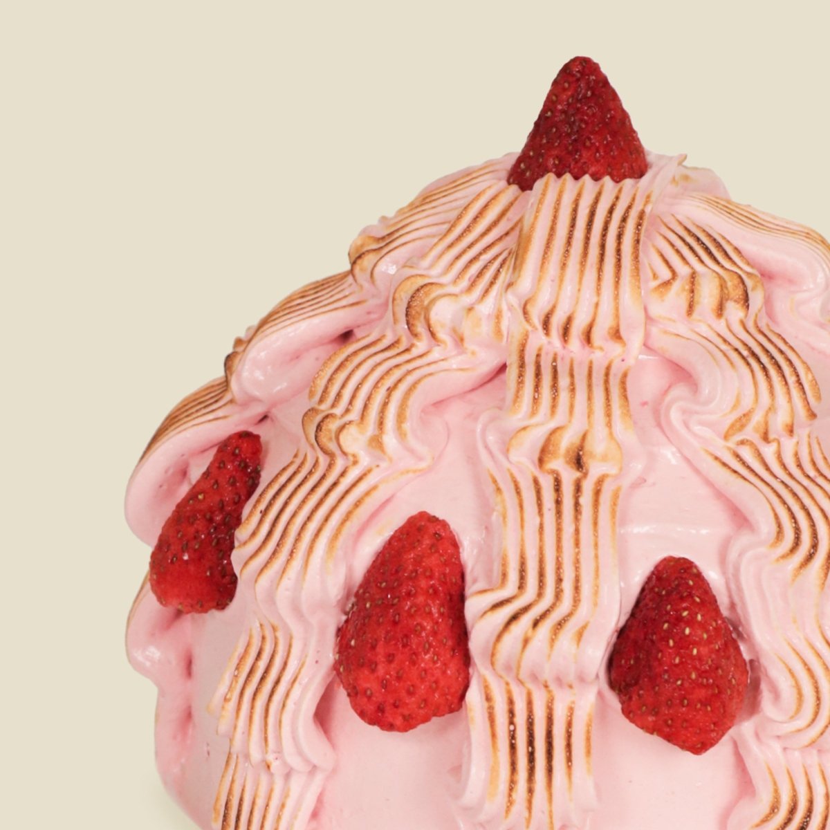 Raspberry Yoghurt Ice Cream Cake